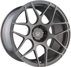 Rayons de style Y de 17 à 22 pouces Roues forgées noir mat 1 pièce