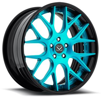 Jantes en alliage forgé bleu 19x10 2 PC Fo Lexus Mustang Maserati Ferrari Audi Lamborghini