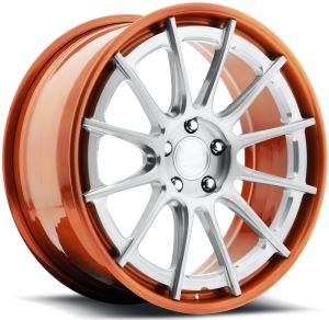 Rouge et Argent Couleur 2-PC Jantes en alliage d’aluminium forgé Custom 19 20 21 Pour Ferrari Lamborghini Audi