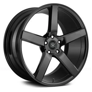 Nouveau Design 5 Rayons Noir Peinture Monoblock Forgé A6061 T6 De Luxe Roues De Voiture Jantes Barreaux Jante