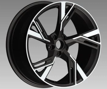 17 18 19 20 21 22 pouces Monobloc Réplique Roues Pour Audi Noir Visage Usiné