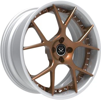 Les centres en bronze ont poli la roue forgée par revêtement de baril 21 pouces pour BMW X5