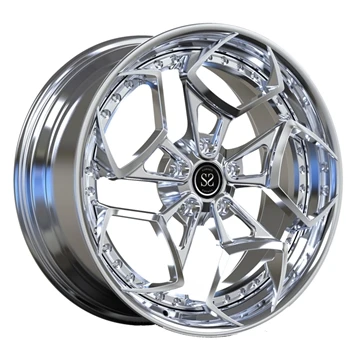 Jantes chromées 20 pouces pour Mercedes Benz A 35 2 Jantes personnalisées for...