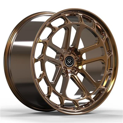 Jantes en alliage d'aluminium PC forgées sur mesure, polies en bronze 20x10 et 20x9 1- pour Alfa Romeo Stelvio 949